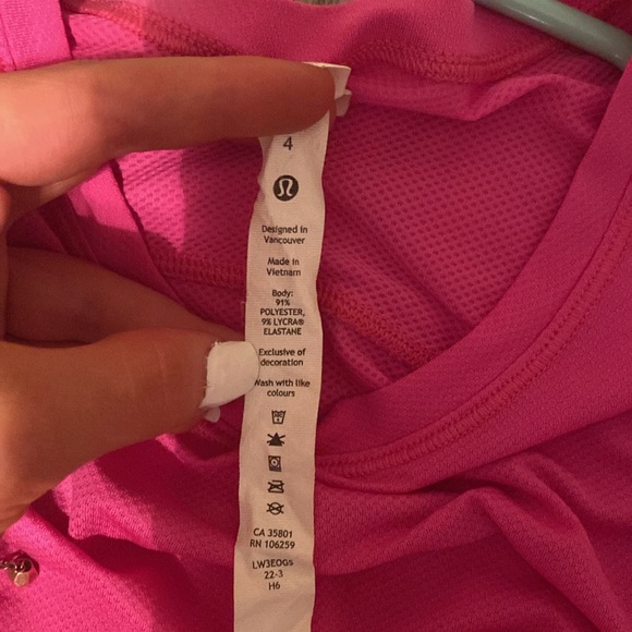 lulu lemon sonic pink shirt - Picture 3 of 3